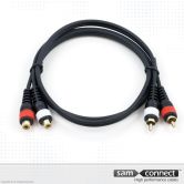 2x RCA zu 2x RCA Verlängerungskabel, 5m, f/m