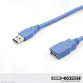 USB A zu USB A 3.0 Kabel, 1 m, m/f