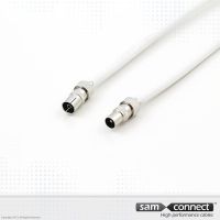 Coax Kabel RG 59, IEC Stecker, 1.5 m, m/f