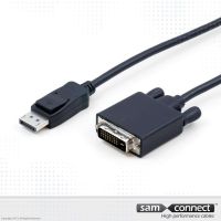 Displayport zu DVI-D Kabel, 3 m, m/m