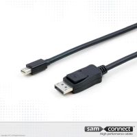 Displayport zu Mini Displayport Kabel, 1m, m/m
