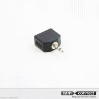 3.5mm kleine Klinke zu 2x3.5mm Klinke Adapter, m/f