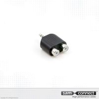 2x RCA zu 3.5mm kleine Klinkenadapter, f/m