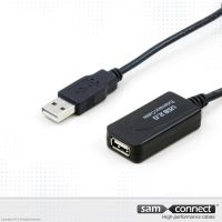 USB A zu USB A 2.0 Verlängerungskabel, 15 m, m/f
